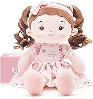 LeyaDoll Princess Breeze 16" Soft Plush Baby Doll for 1-Year-Old Girls - Toddler Birthday Christmas Gift, Machine Washable Rag Doll