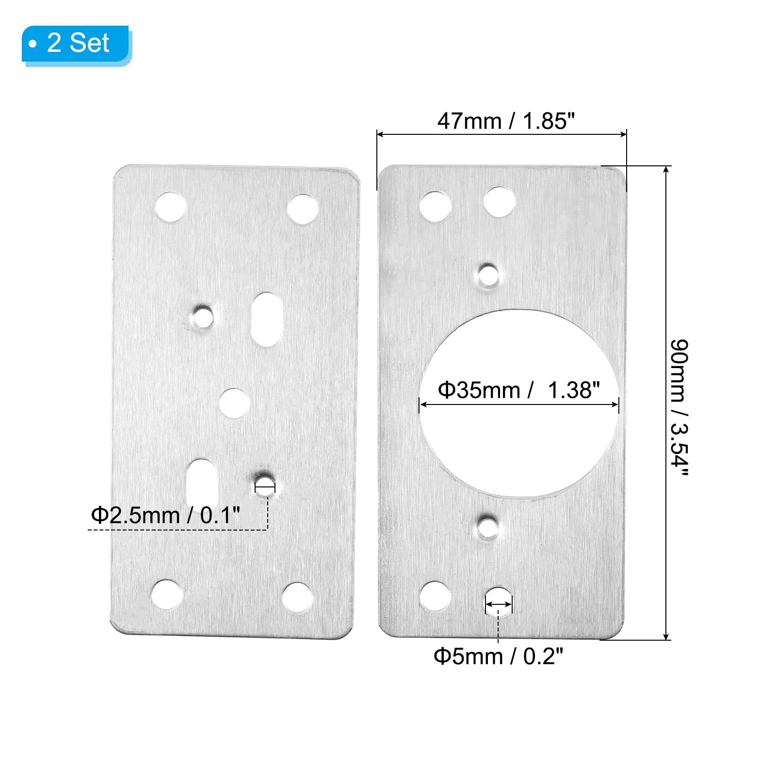 PATIKIL Hinges Repair Plate - Image 2