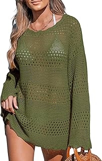 Traje de baño de ganchillo para mujer, vestido de playa de punto