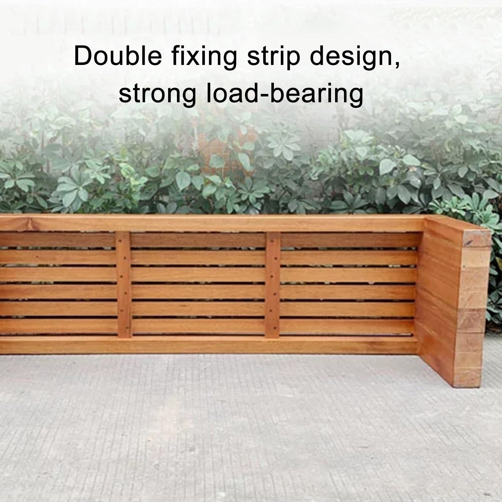 Panchina da Giardino, Panca in Legno per Sala da Pranzo, Ingresso, Giardino, Bordo Piscina, Panca da Pranzo Senza Schienale per Patio con Seduta a Doghe, Ideale per Esterni e Interni