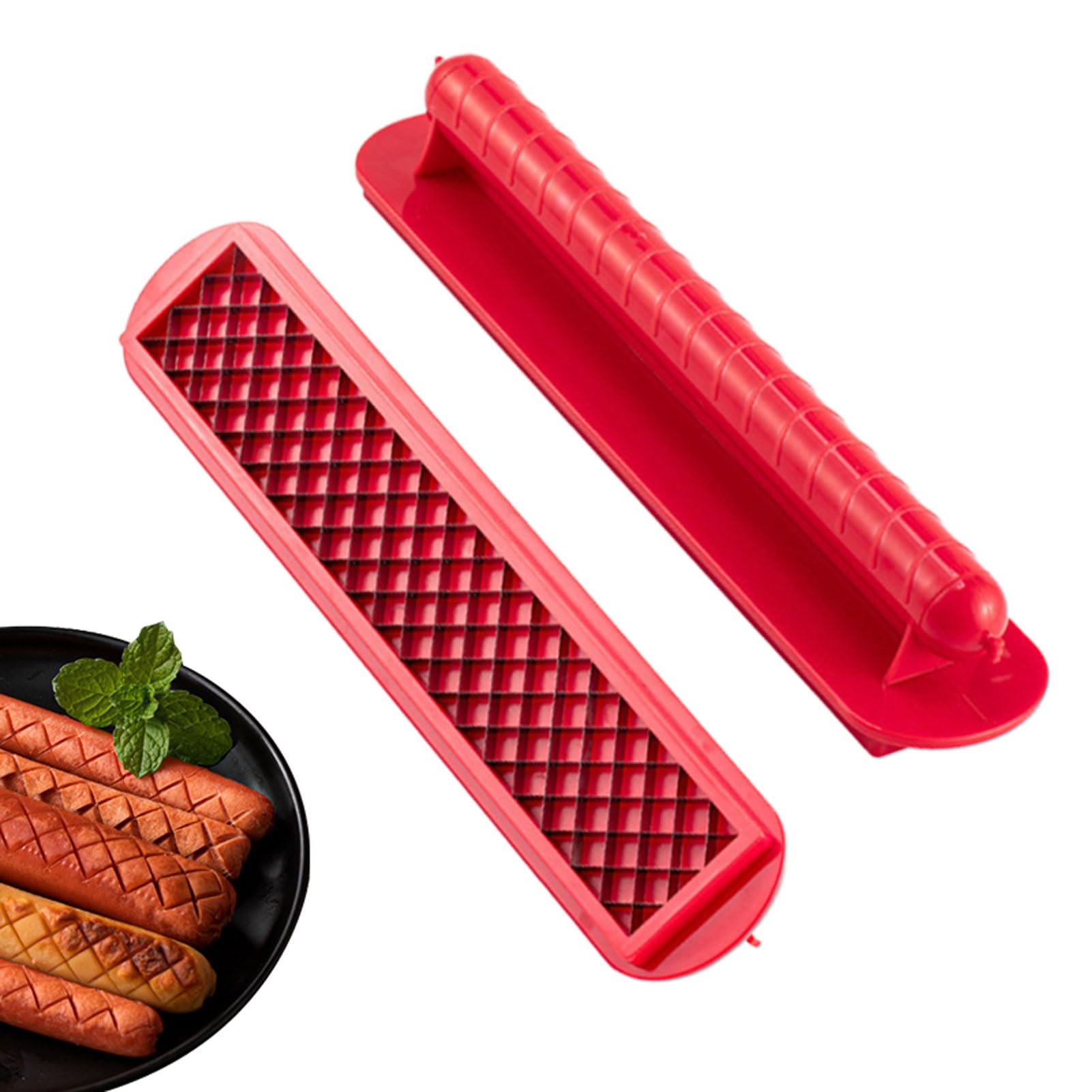 Ebbels Hotdog Slicer, Hot Dog Cross Cutter, Handheld Sausage Cutter Tool For Bbq, Portable Slot Dog Cutter Tool For Grilling, Kitchen Gadgets For Yard Bbq Parties Camping Picnic