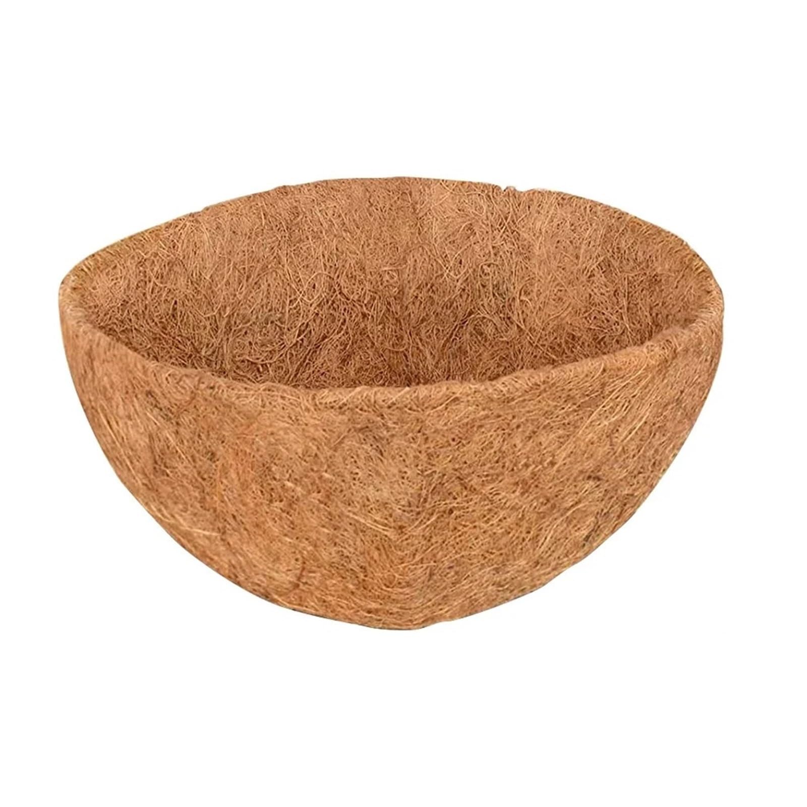 HYFEUOKF 10/12/14/16 Inch Coconut Liners For Garden Planters Round Hanging Basket Coco Coir Replacement(8Inch)
