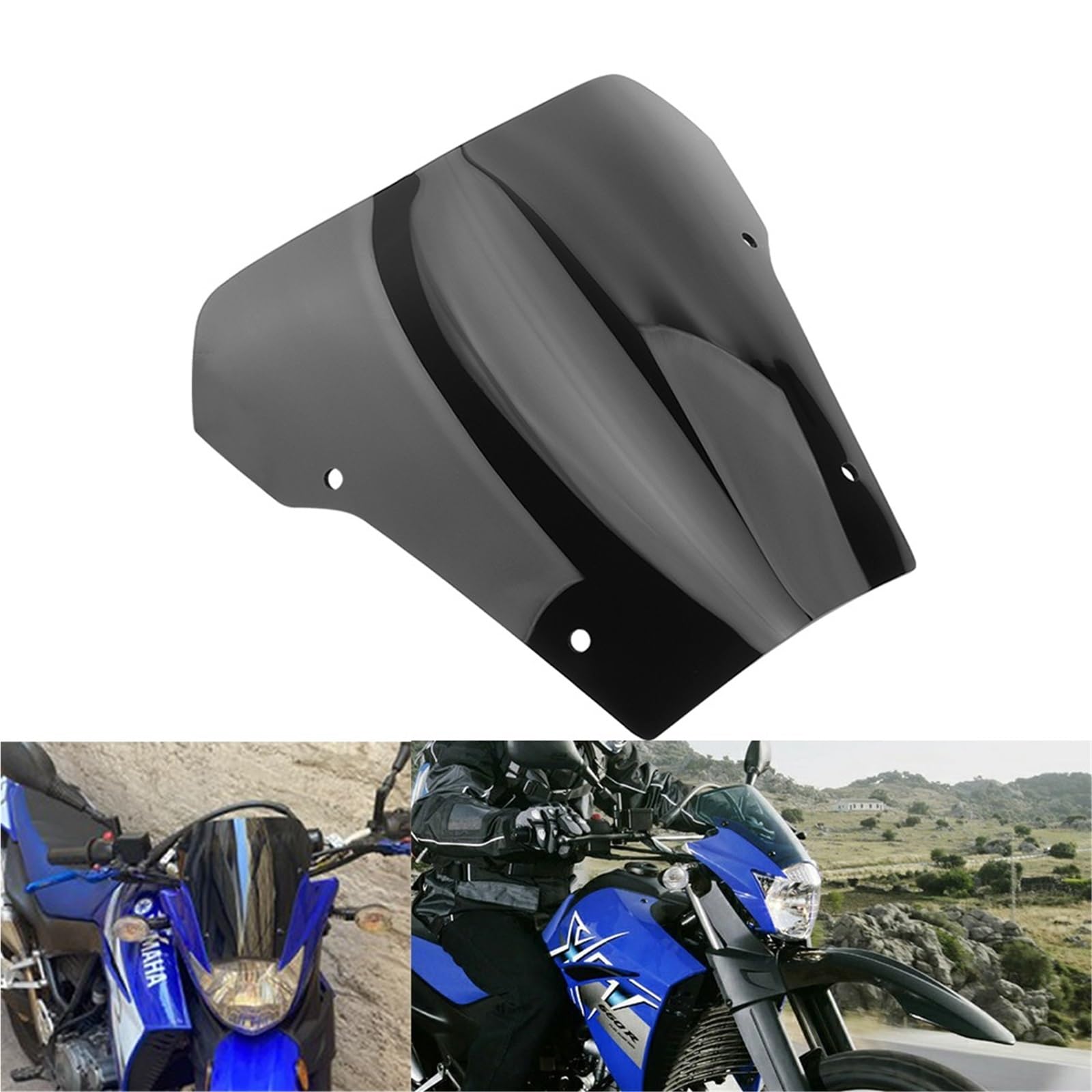 powietrzadeflektor Deflektor motocykla Szyba przednia motocykla pasująca do Yamaha XT660 XT660R 2004-2016 XT 660 Przednie deflektory wiatru Osłona licznika kilometrów Osłona przednia
