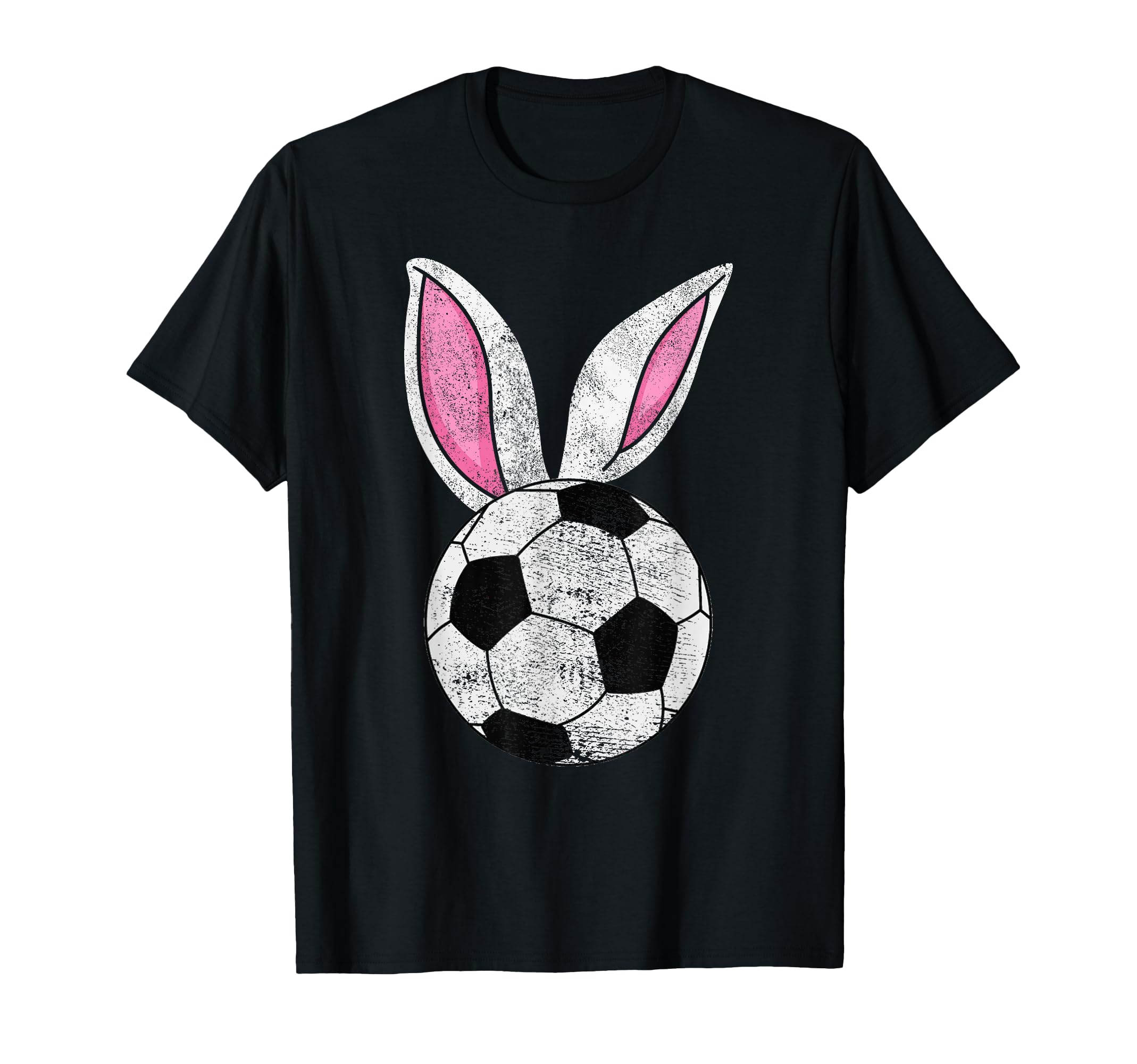 Bunny Ears Soccer Happy Easter boys girls T-Shirt