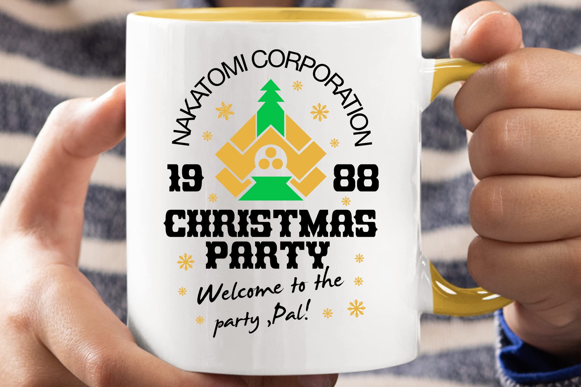 Acen Merchandise Weihnachtstassen (4er-Set) und Geschenkbox-Set – Stanzform harte Elfen, Geburtstage, Weihnachten, lustiges Geschenk, Feiern, Neuheit, alt, groß, strapazierfähig, Dino-beschichtet