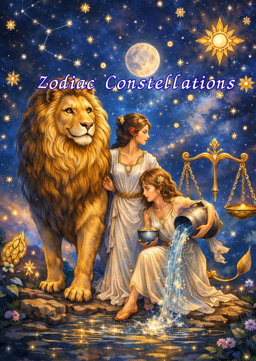 Zodiac Constellations Coloring Book: 12 Mythical Zodiac Illustrations Inspired by the Stars for Relaxing and Creative Coloring (Celestial Constellations Coloring Series)