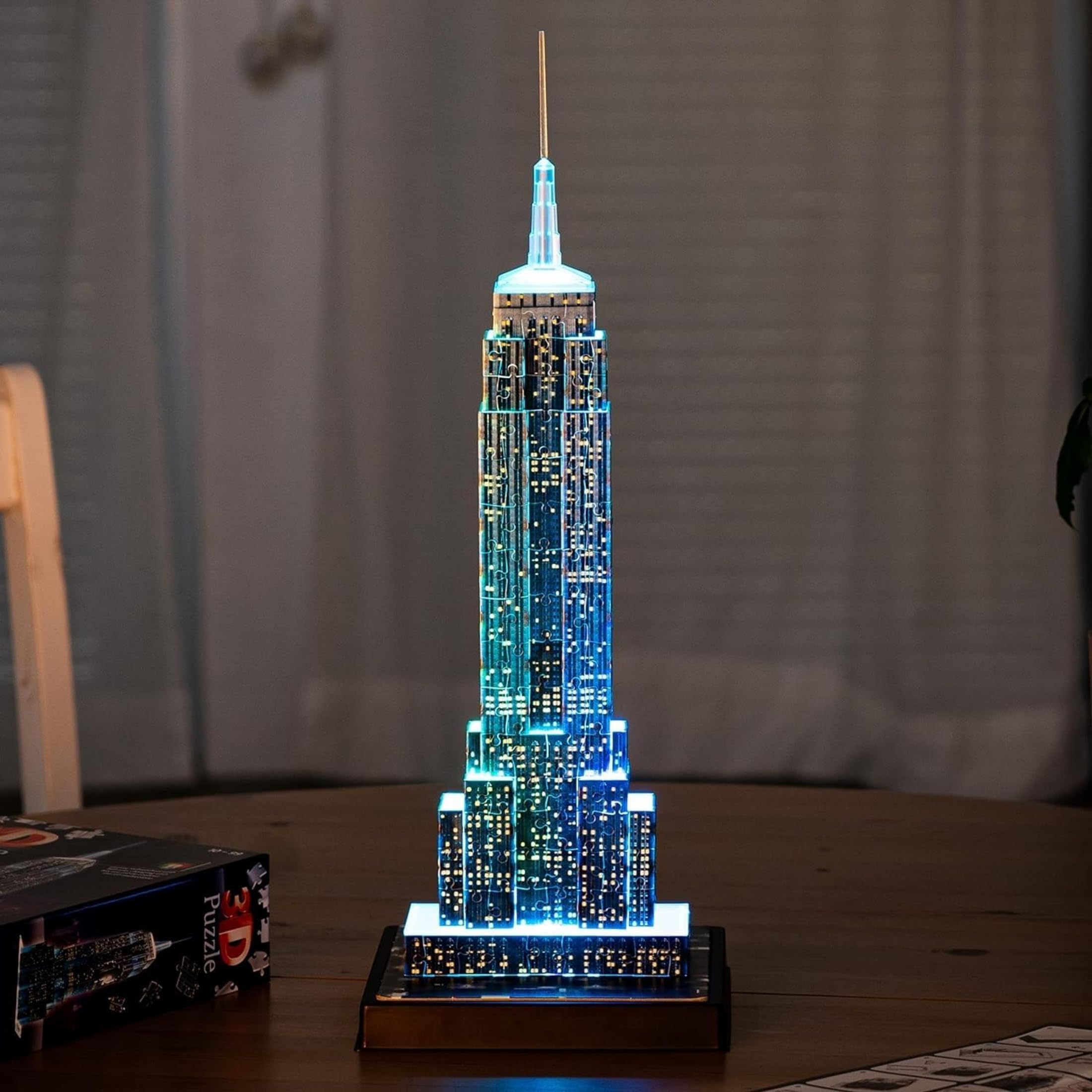 Ravensburger - Puzzle 3D Empire State Building Notturno LED, 228 Pezzi