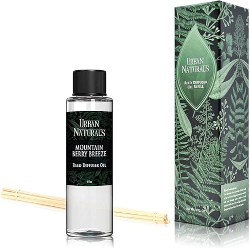 Miniatura 277 de Urban Naturals Reed Diffuser Oil Refill Ocean Mist Sea Salt with Salt Spray, Violet Leaf, Sea Grass, Driftwood 8 oz + Free Reed Sticks, Made in The