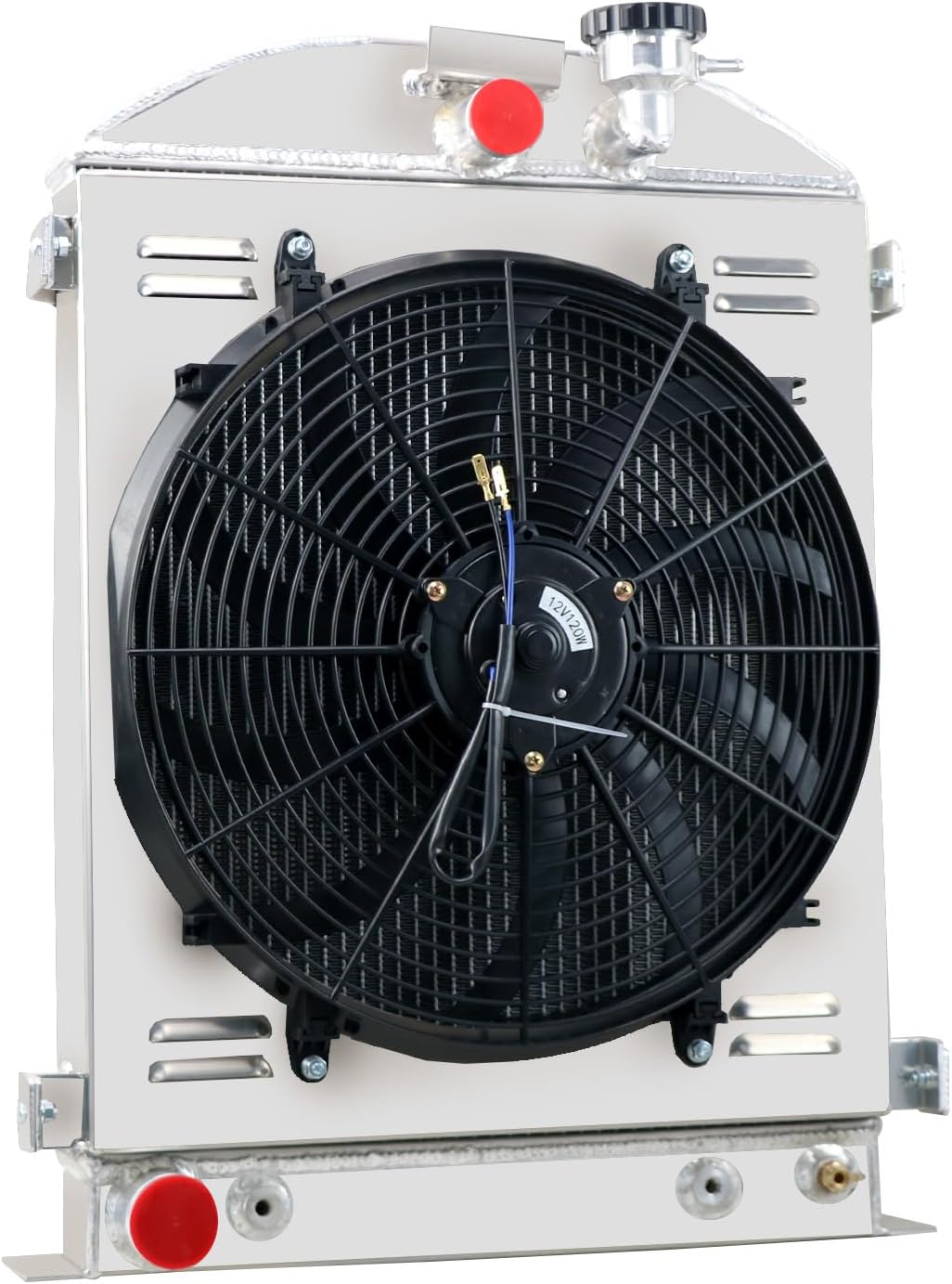 3 Row Aluminum Radiator 1928 1929 1930 1931 Ford Model A Grill Shells V8 Engines Radiador Automotive Replacement Radiators Shroud Fan Relay
