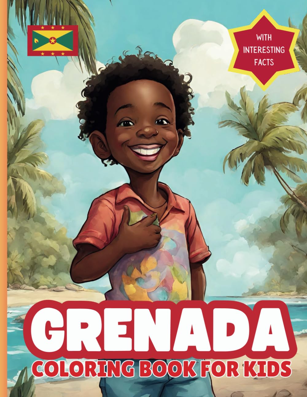 Grenada Coloring Book For Kids: With Interesting Facts