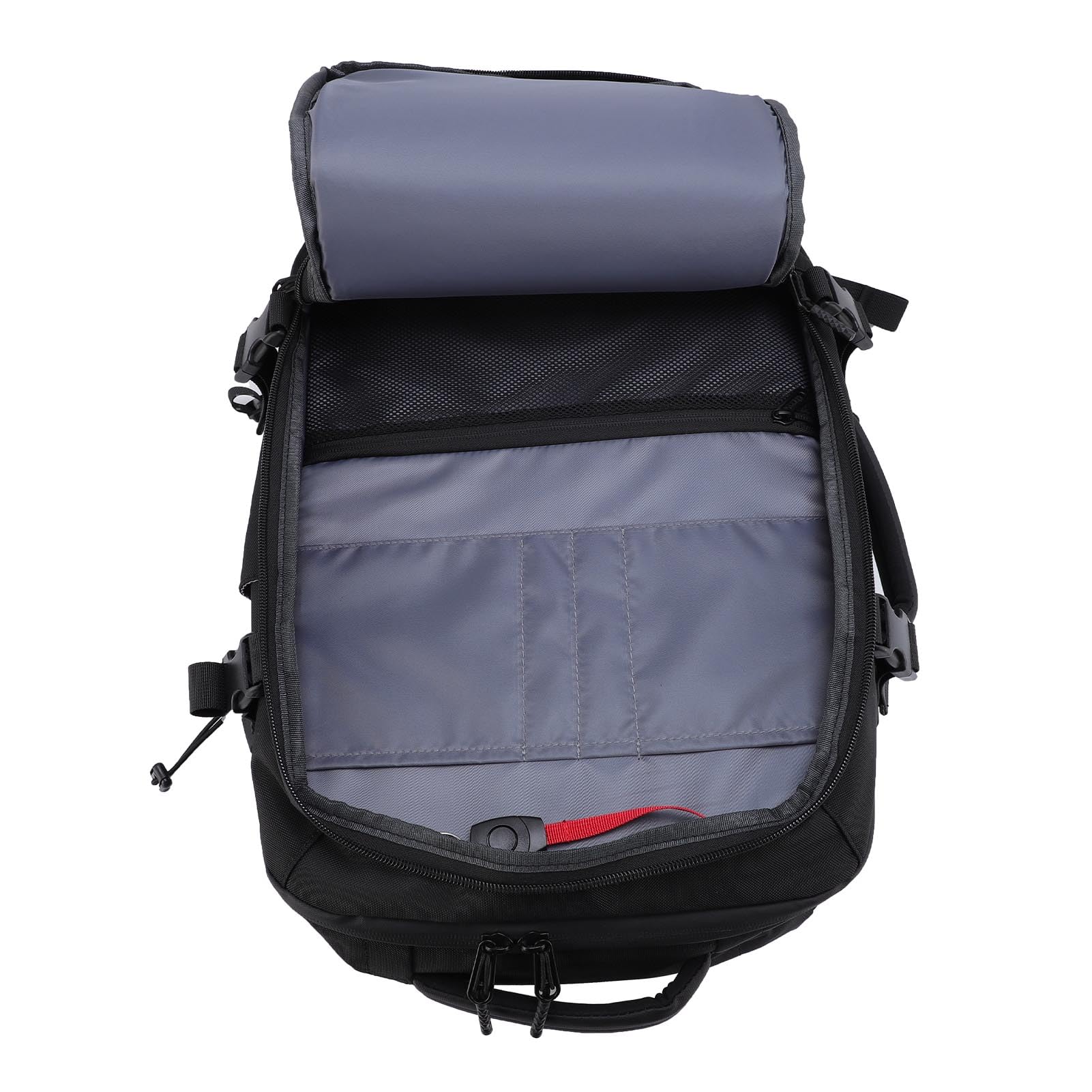 PVC Oxford -Rainfish Viopum Compression Zackpack per Viaggiatori D'affari per Laptop da 17,3 Pollici (BLACK)