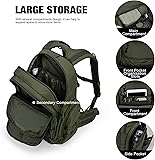 Mardingtop 40L Military Tactical Backpack Practical Rucksack for Men with Molle System Outdoor Hiking Backpack Army Backpack for Hiking, Traveling, Mountaining - 4