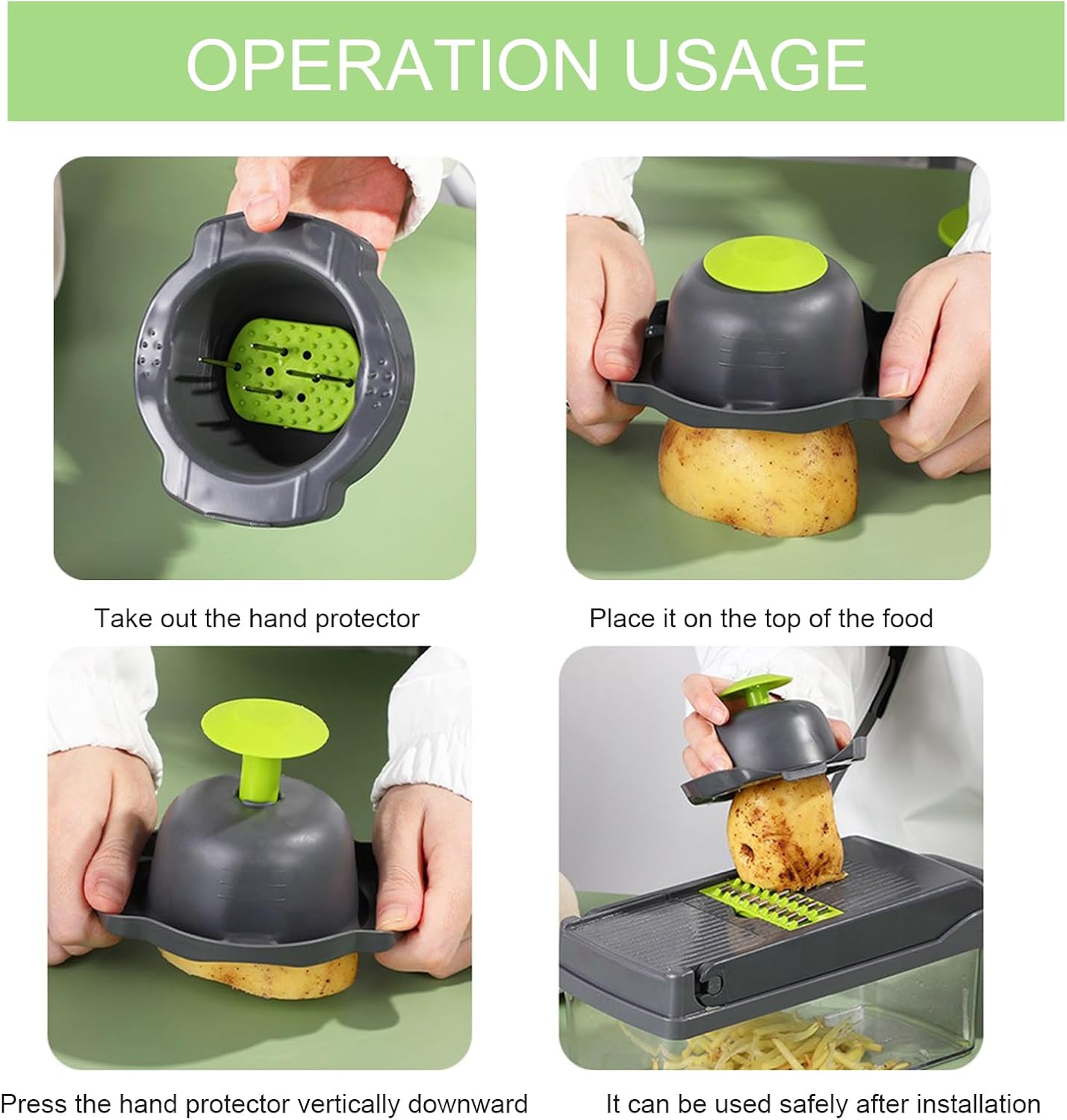 Pro Vetable Chopper & On Slicer, 32cm Mandoline Cutter for Salad, V, Carrots & Garlic - Efficient Kitchen Tool for Easy Meal Prep