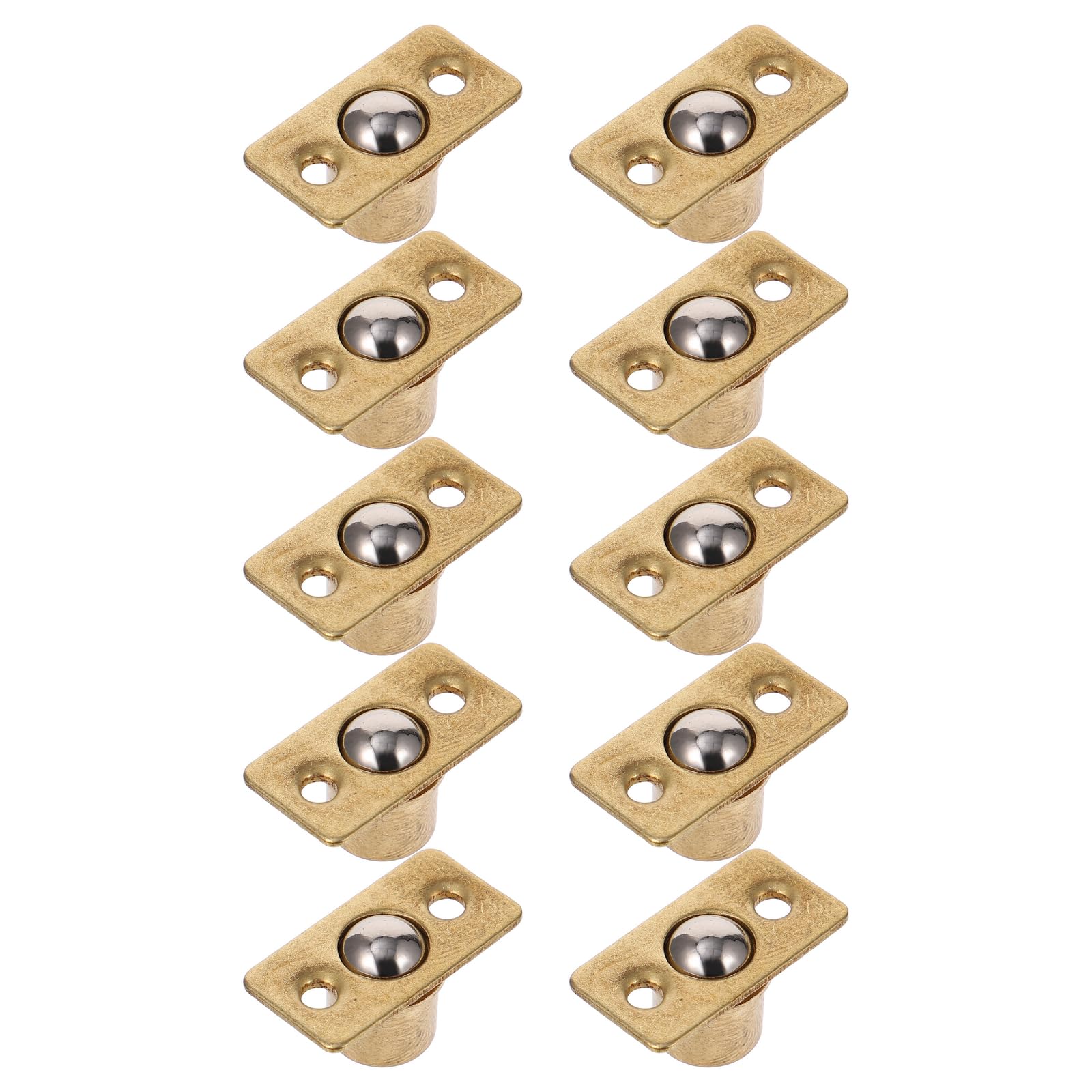 10 sztuk zamek dotykowy do drzwi szafy, zatrzask kulkowy, sprężynowy zatrzask do mebli miedzianych (1,2 x 1 cm)