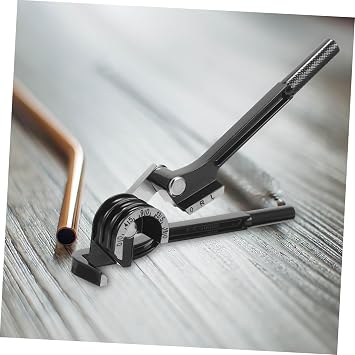 Manual Tube Bender Hand Bender for Aluminum and Copper Tubes Stainless Steel Three-groove Design Easy Operation Anti-rust for Air Conditioning Repairs