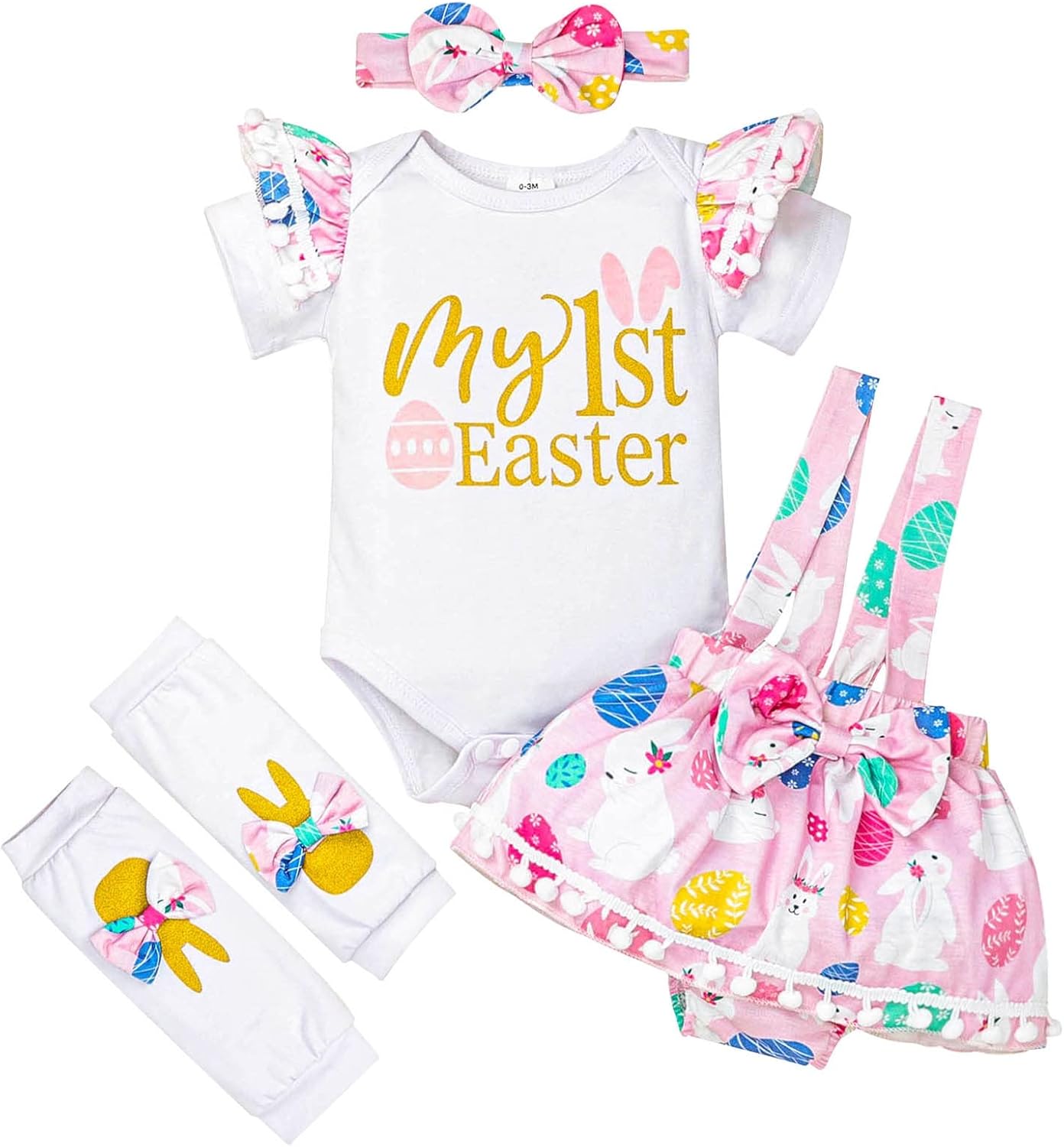My First Easter Day Outfit Newborn Baby Girl Easter Outfits Ruffle Romper Bunny Skirt Baby Girl Clothes 0-18 Months My First Easter Day Outfit Newborn Baby Girl Easter Outfits Ruffle Romper Bunny Skirt Baby Girl Clothes 0-18 Months