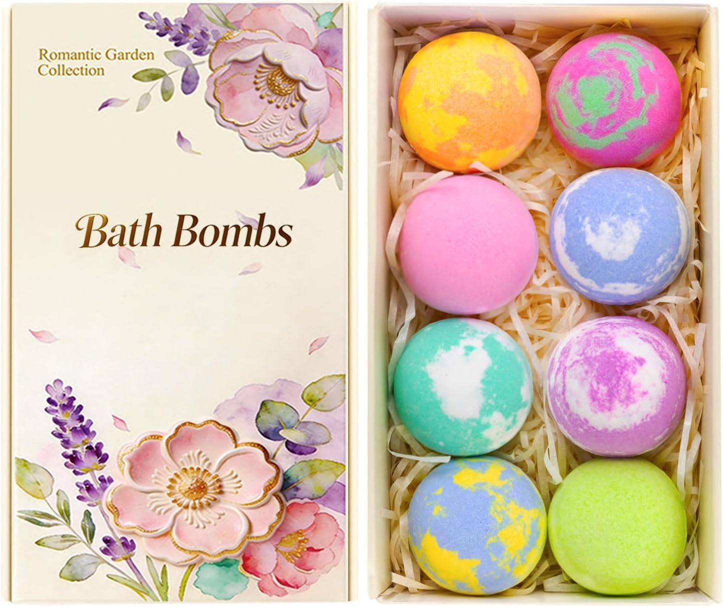 Pedicure Bath Bombs,Natural Fizzy Spa Balls for Relaxation,Moisturizing Skin,Stress Relief & Aromatherapy Perfect for Women Men & Kids (pack of 8)-image-39