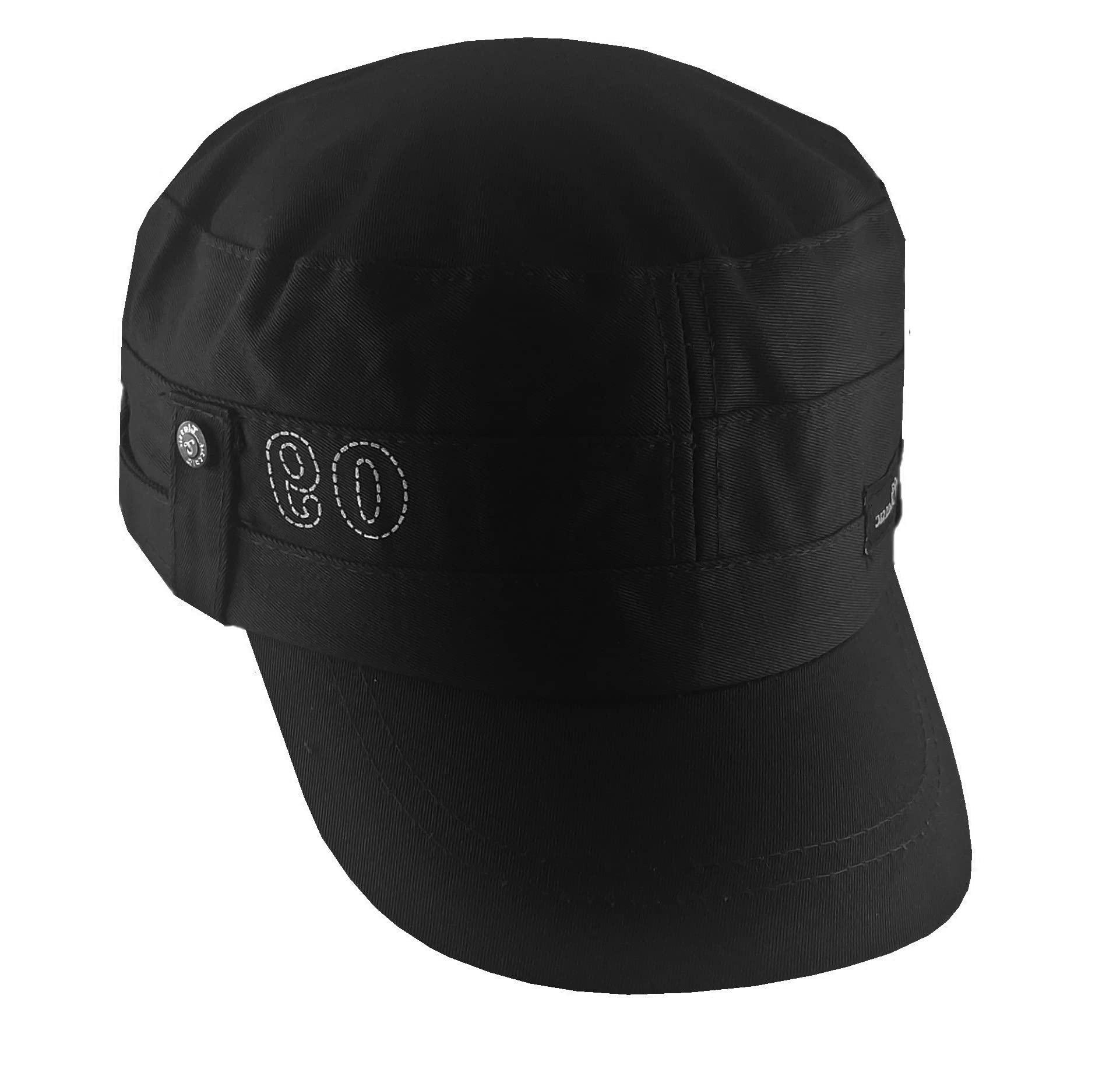 ATABZPlain Black Short Men Caps & Hats for Running,Gym,Cricket,Baseball caps & Hats Stylish Flat caps