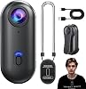 Gosnap - كاميرا Go Snap Camera-4k Thumb Action Camera ، كاميرا جسم Gosnap صغيرة قابلة للارتداء مع 360 ° مشبك الربيع الدوراني ، تسجيل POV بدون استخدام اليدين لركوب الدراجات ، الحيوانات الأليفة ، قطع الأشجار ، تحت الماء (Black-1080)