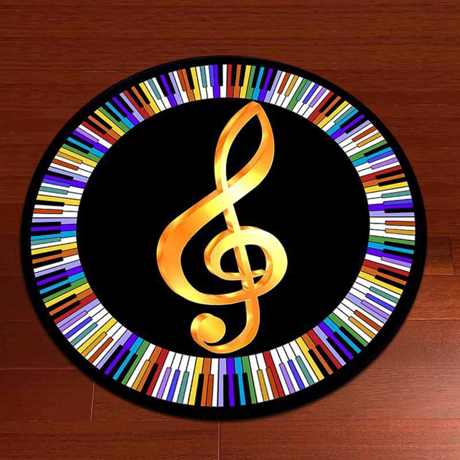 Tapis Modernes Cercle Chambre Multicolore 60cm 80cm 100cm 120cm 140cm 160cm 180cm 200cm Tapis Lavable en Machine pour Salon de d'enfant