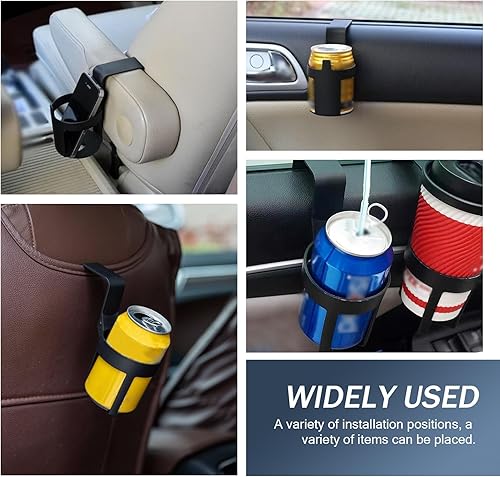 Miniatura 6 de 2 portavasos para puerta de auto, portavasos insertable para ventana, estante portátil para bebidas en el automóvil, impermeable y duradero,