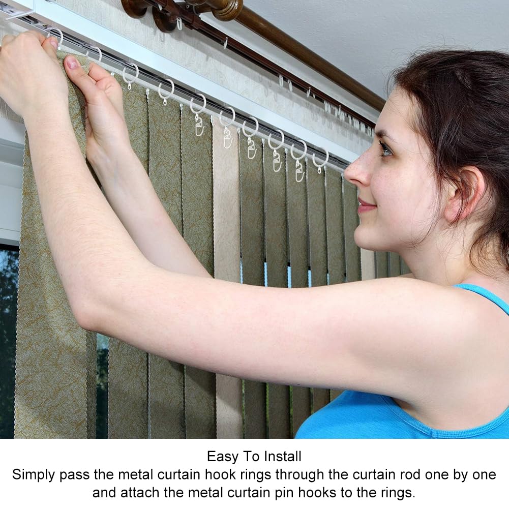 Anneaux Ronds De Rideau, Anneaux De Rideau En Métal, Lot De 30