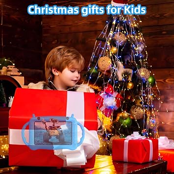 Kids Tablet 7 Inch Android 12 for Toddler Learning - 32GB ROM, Dual Camera, WiFi, Bluetooth, Parental Control, Kid-Proof Case, Pre-installed Apps, YouTube, Google Play