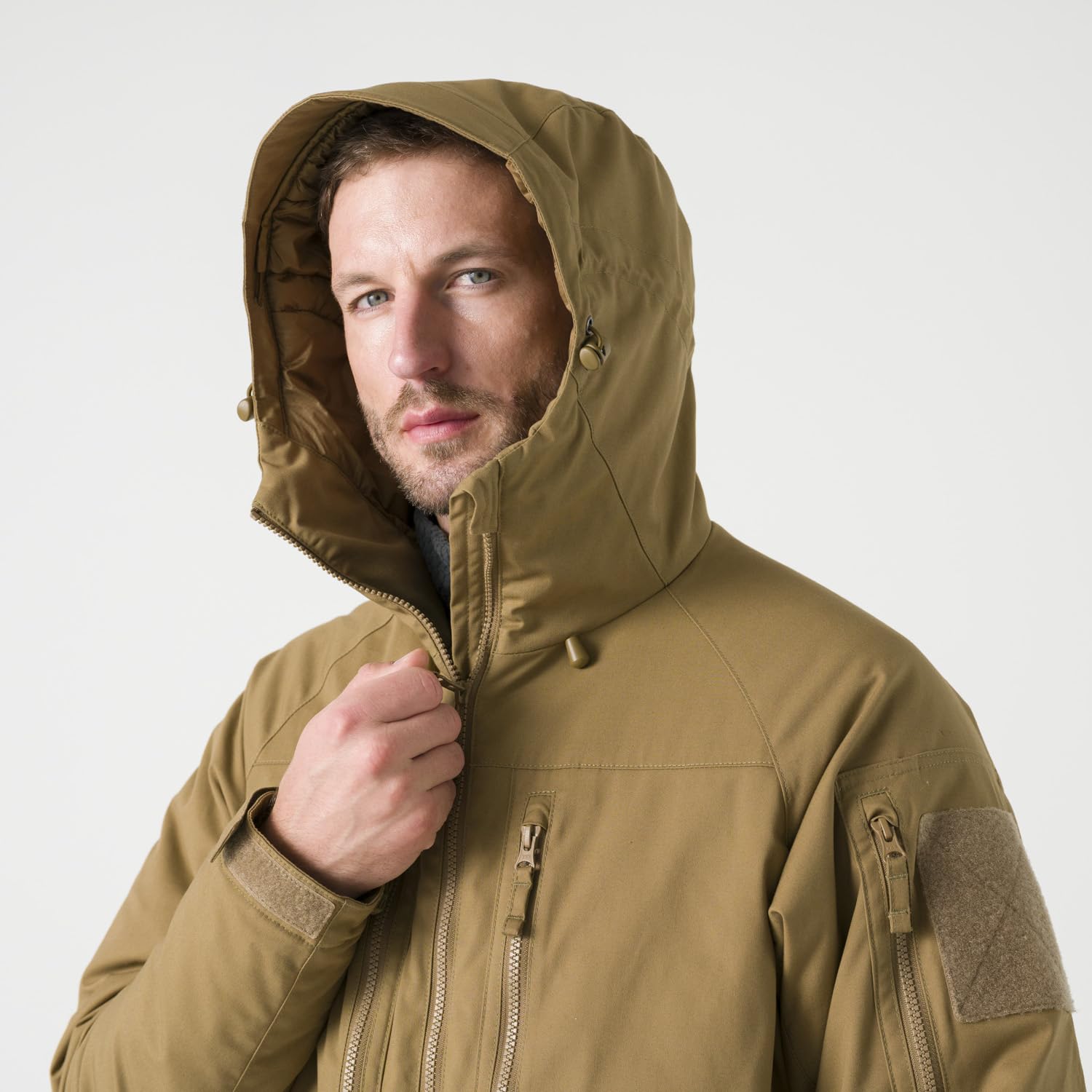 Helikon-Tex Winter Yukon Herren Tactical Jacke - Robuste Bushcraft Winterjacke - Climashield Isolierung - 8 Taschen
