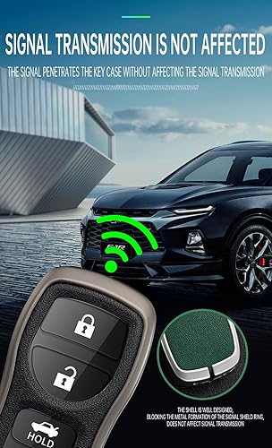 Miniatura 4 de SANRILY Funda de piel sintética para llavero de 34 botones para Nissan Sentra Xtrail Pathfinder Quest Altima Armada Frontier para Infiniti FX35 FX45