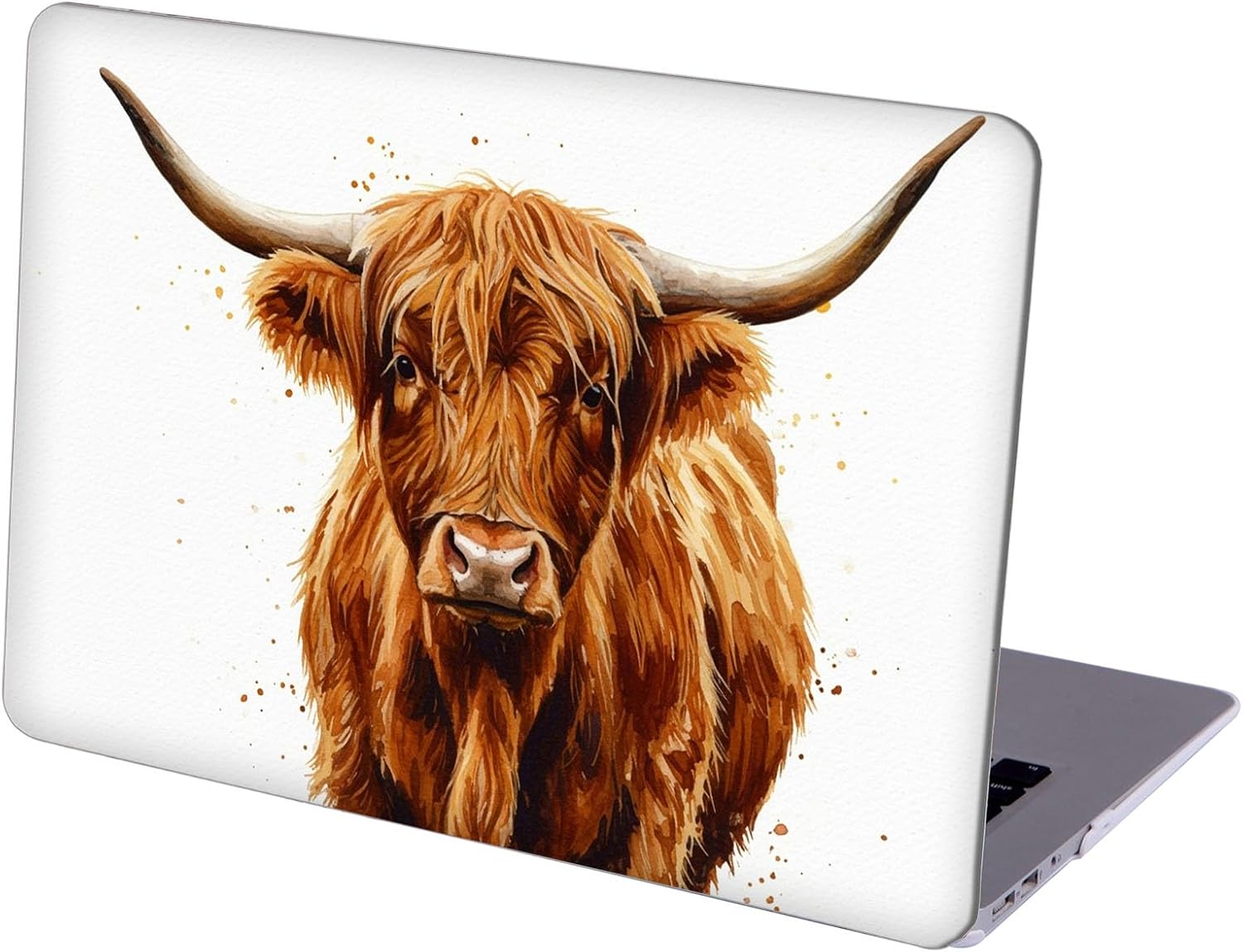 Compatible with MacBook Neo 13-inch, Hard Shell Case with Keyboard Cover and Screen Protector (A3404 A18 Pro chip, 2026 Release) - Highland Cow MC21269