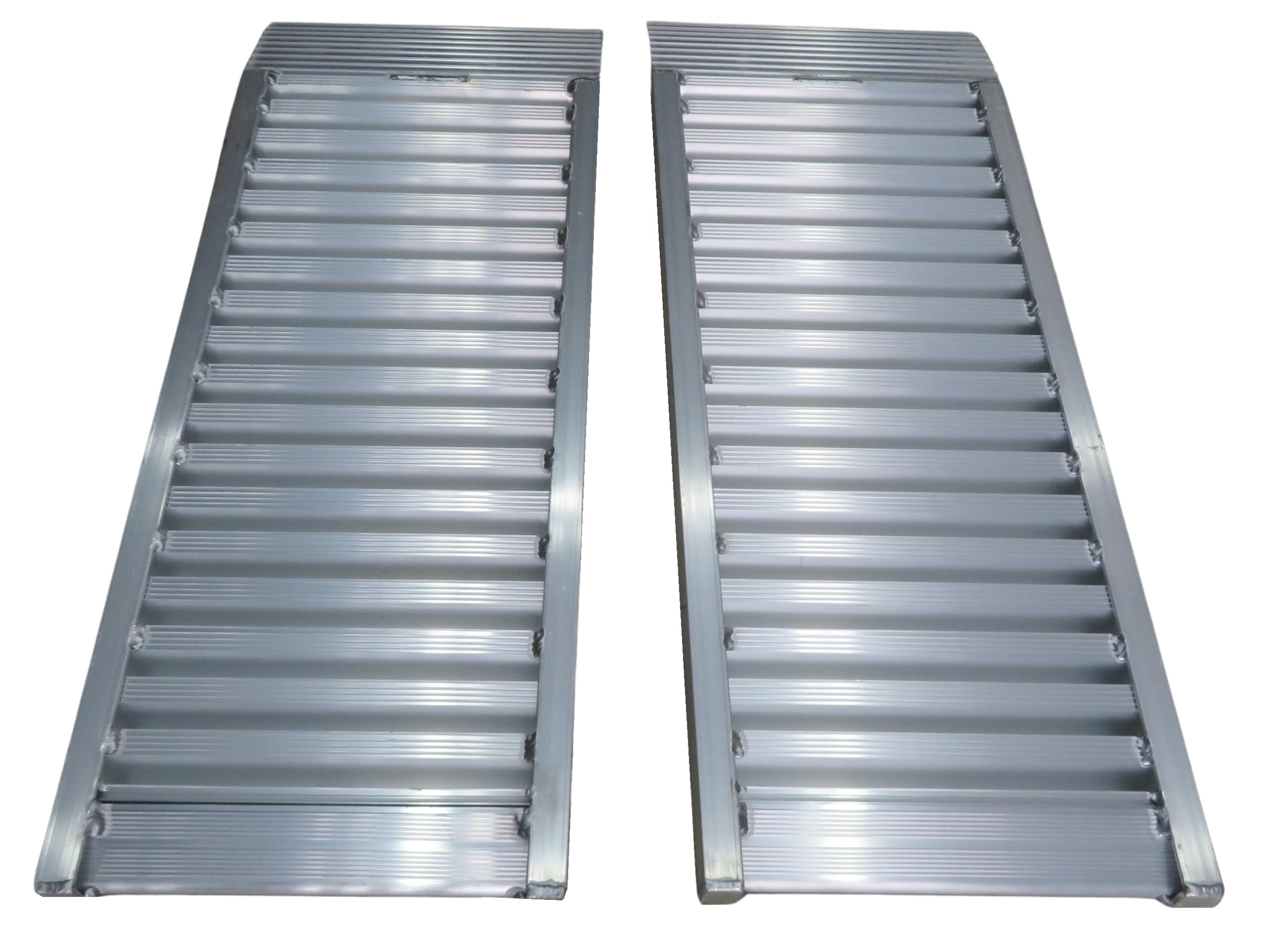 Rampes de Chargement pour Conteneurs 2 pièces Robustes 103cm Capacité de Charge 7500kg Aluminium pour Chariot Élévateur Antidérapantes Usage Industriel HF1