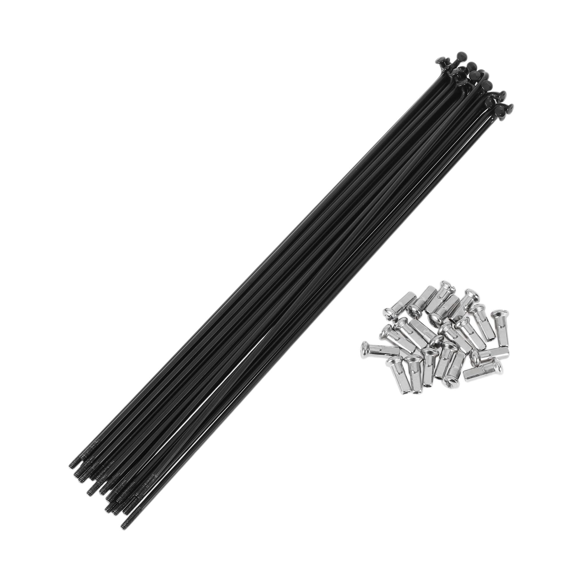 INFINAUTO 20 Set 13G Bicycle Spokes 203mm Bike Wheel Spokes 304 Stainless Steel Black