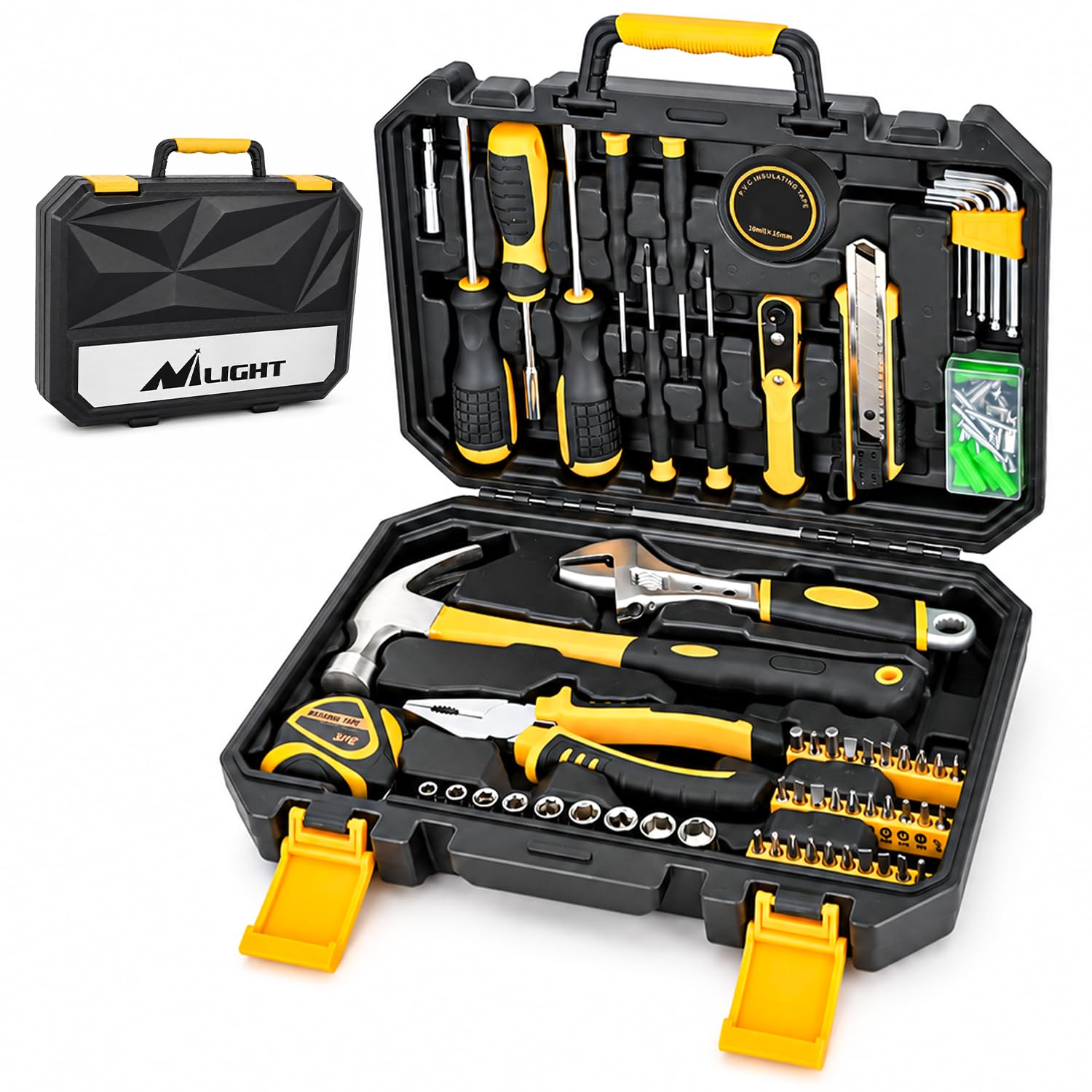 新春セール　工具セット　工具箱　必要工具がオールイン　全31アイテム　DIY Amazon | Nilight 工具セット100点组 ホームツールセット ドライバー