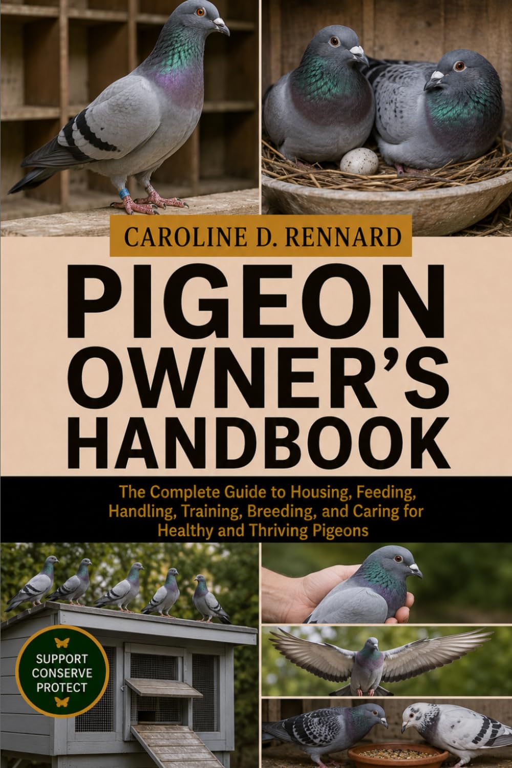 PIGEON OWNER'S HANDBOOK: The Complete Guide to Housing, Feeding, Handling, Training, Breeding, and Caring for Healthy and Thriving Pigeons