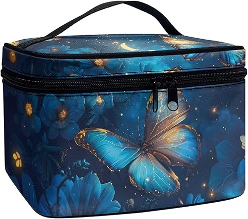 Bolsa de maquillaje de viaje, bolsa de cepillo cosmético, estuche para artículos de tocador, bolsa organizadora de maquillaje multifuncional, Pavo