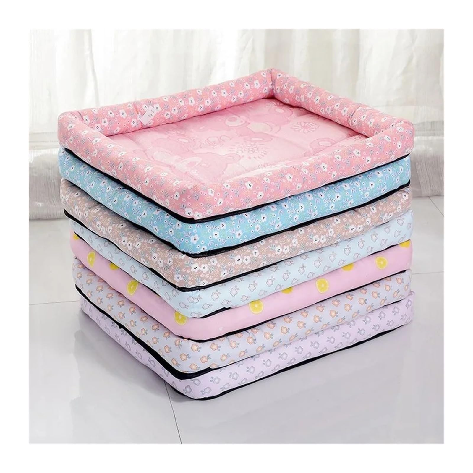 tappetino rinfrescante per animali domestici Tappetino for animali domestici rinfrescante estivo(Light purple,XXL (90X70))