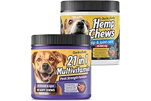 Hemp Hi paw cbd and Joint Supplement for Dogs, Dog Multivitamin 21 in 1