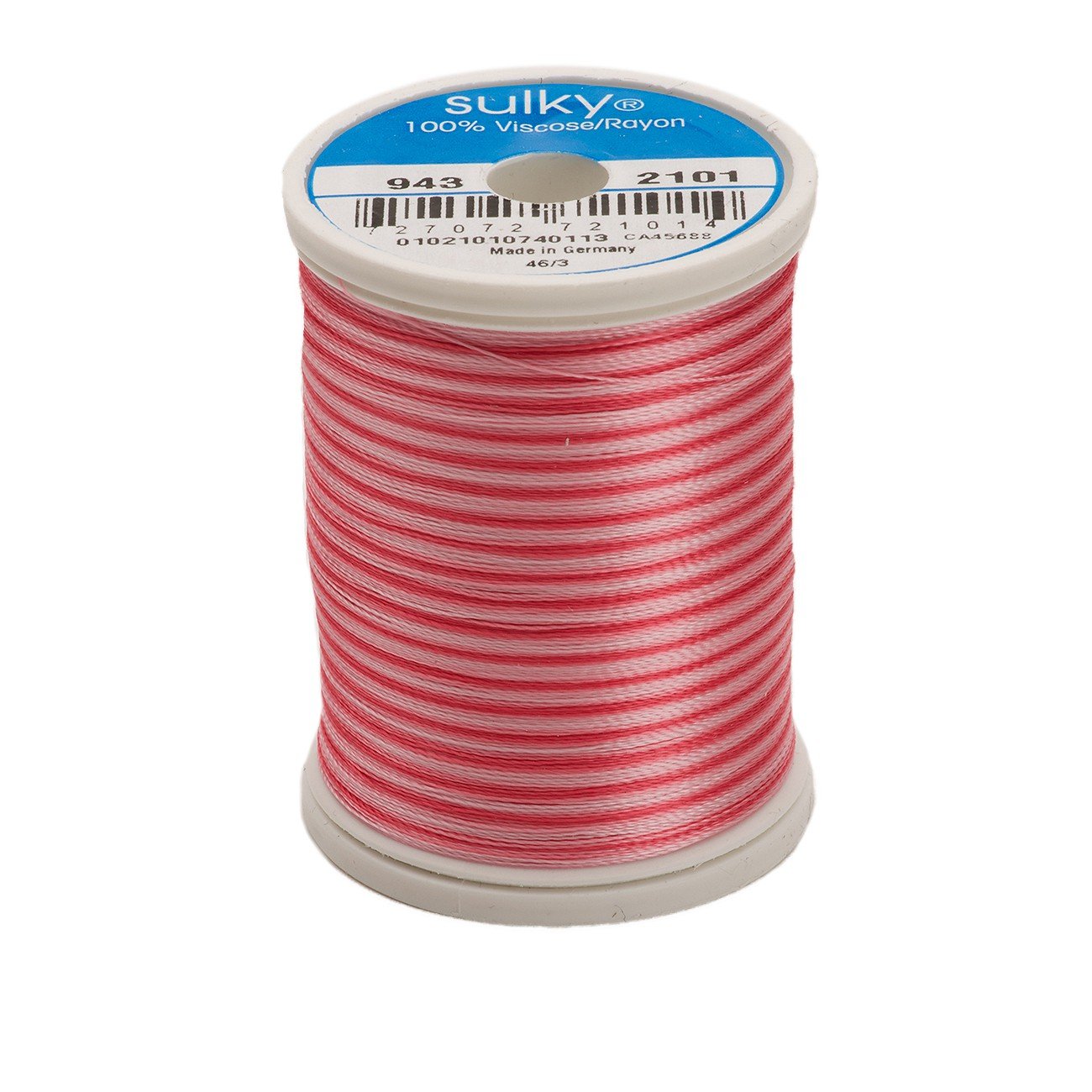 Sulky Of America 268d 40 wt - Hilo de viscosa de 2 capas, 80 m, color rosa