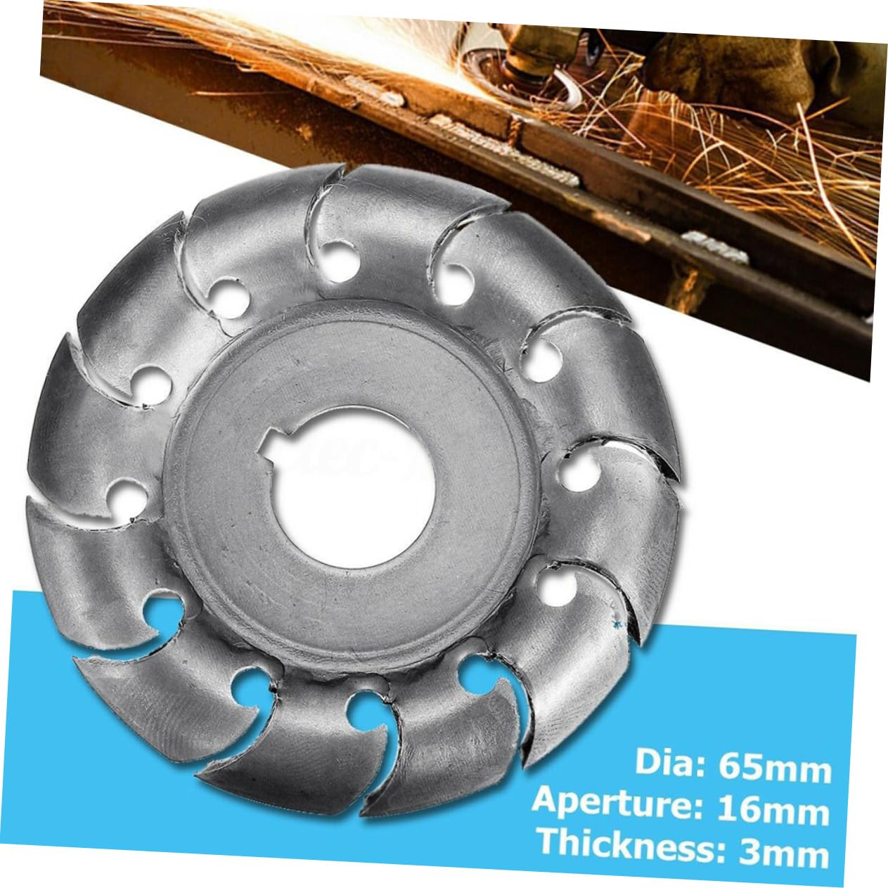 Mikikit Grinder Cutting Disc Wood Carving Disc Blades Carbide Tipped Circular Blade for Grinder Essential Tool Easy to Use and Store