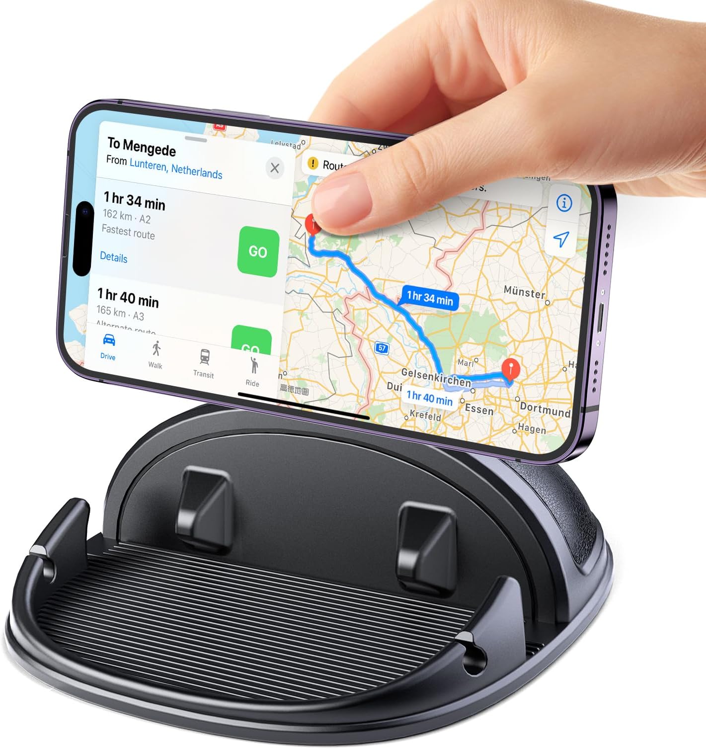 Beeasy Car Phone Holder Dashboard, Anti-Slip Silicone Phone Holder for Cars Universal, Dash Phone Mount for iPhone 17/16/15/14/13/12 Pro Max Samsung S26 S25 S24 S23 Ultra, Smartphones, GPS Devices