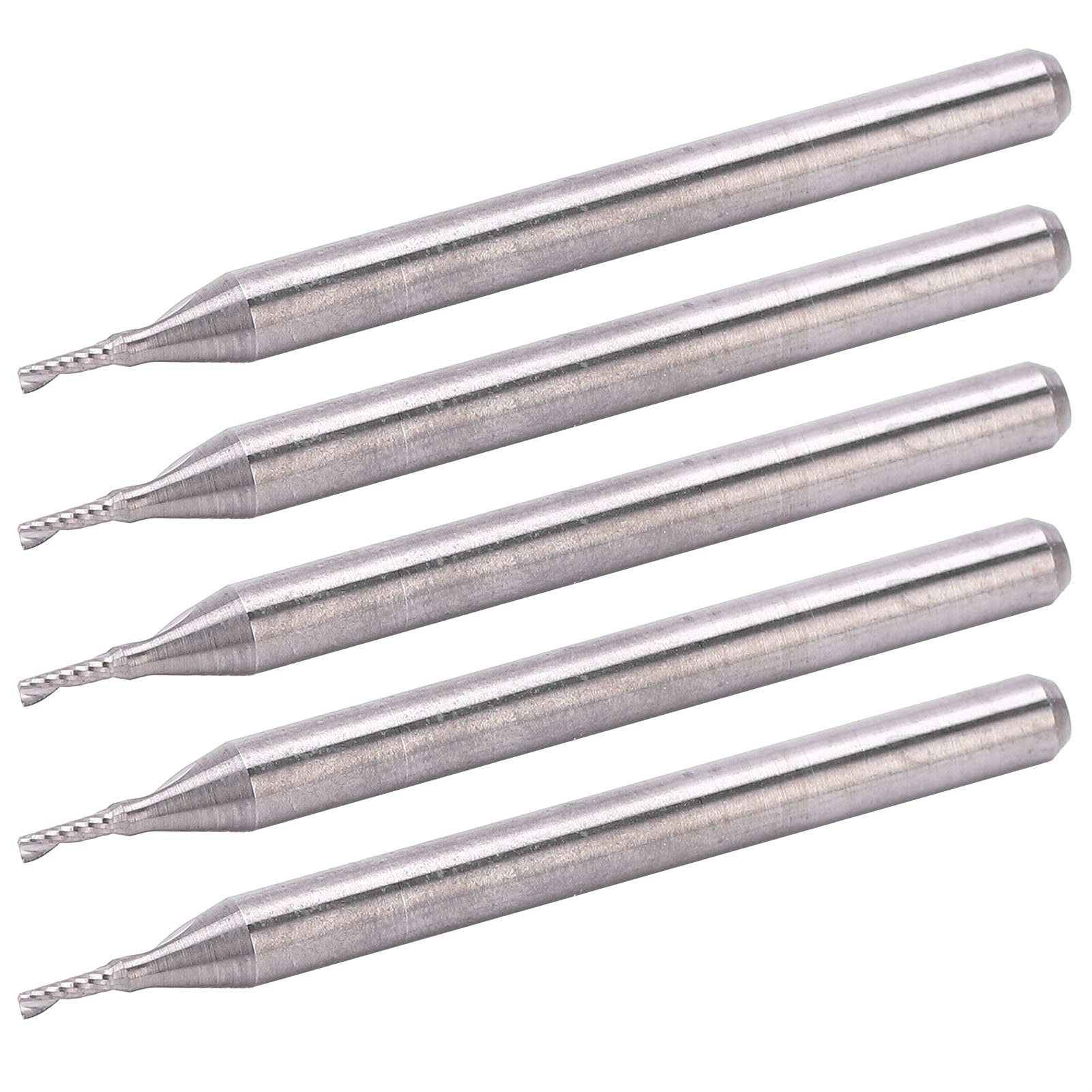 5 szt. Frez spiralny ze stali wolframowej Rzeźba w drewnie Frez CNC 3,175 X 1 X 3 mm