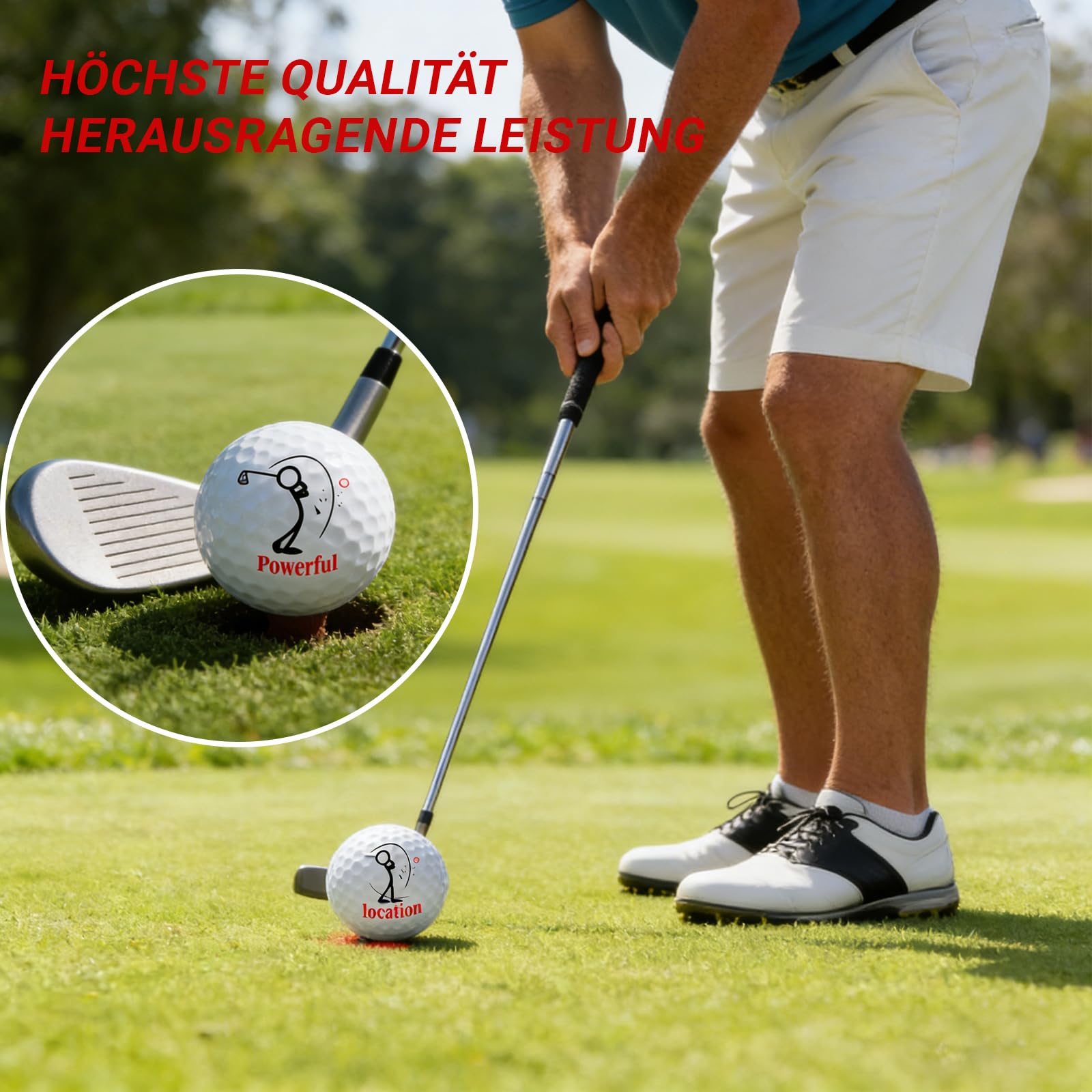 6er Pack lustige Golfbälle zum Geburtstag,Golfbälle Geschenke Set für Golfer,Kollegen,Vater und Golfbegeisterte