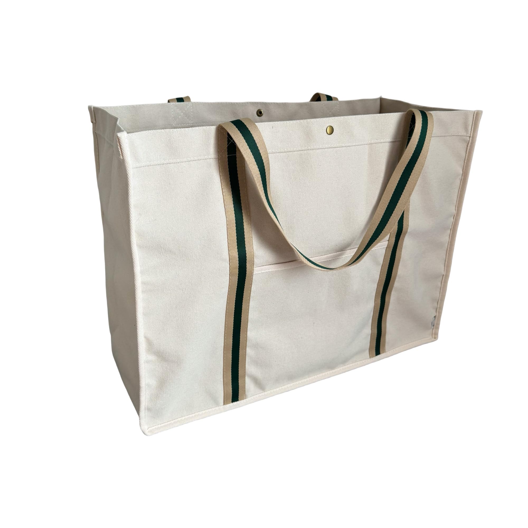 Augbunny 16OZ Canvas Lined Shopping Grocery Tote Multi Purpose Beach Bags Diaper Bag