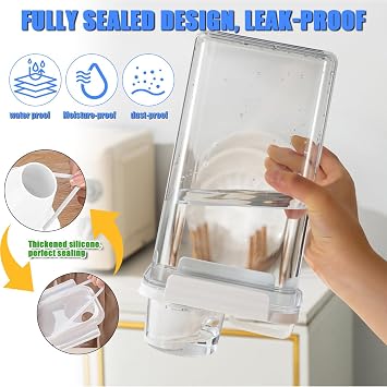 2300 ml Laundry Detergent Storage Box Pack of 2 Washing Powder Dispenser with Measuring Cup Detergent Box for Powder and Cereal Storage Detergent Dispenser Dosing Aid Liquid Detergent