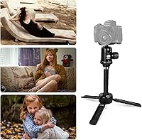 Vista 7 de SIRUI Mini trípode de escritorio de 13.5 pulgadas con cabeza de bola de 360°, trípode de aluminio portátil para cámara DSLR, videocámara, carga