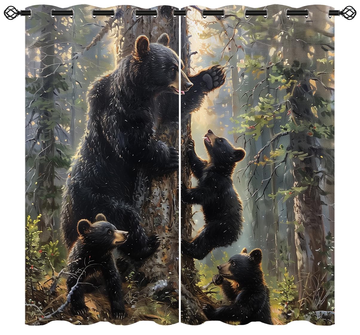Forest Bears Curtains NCU0NTV847