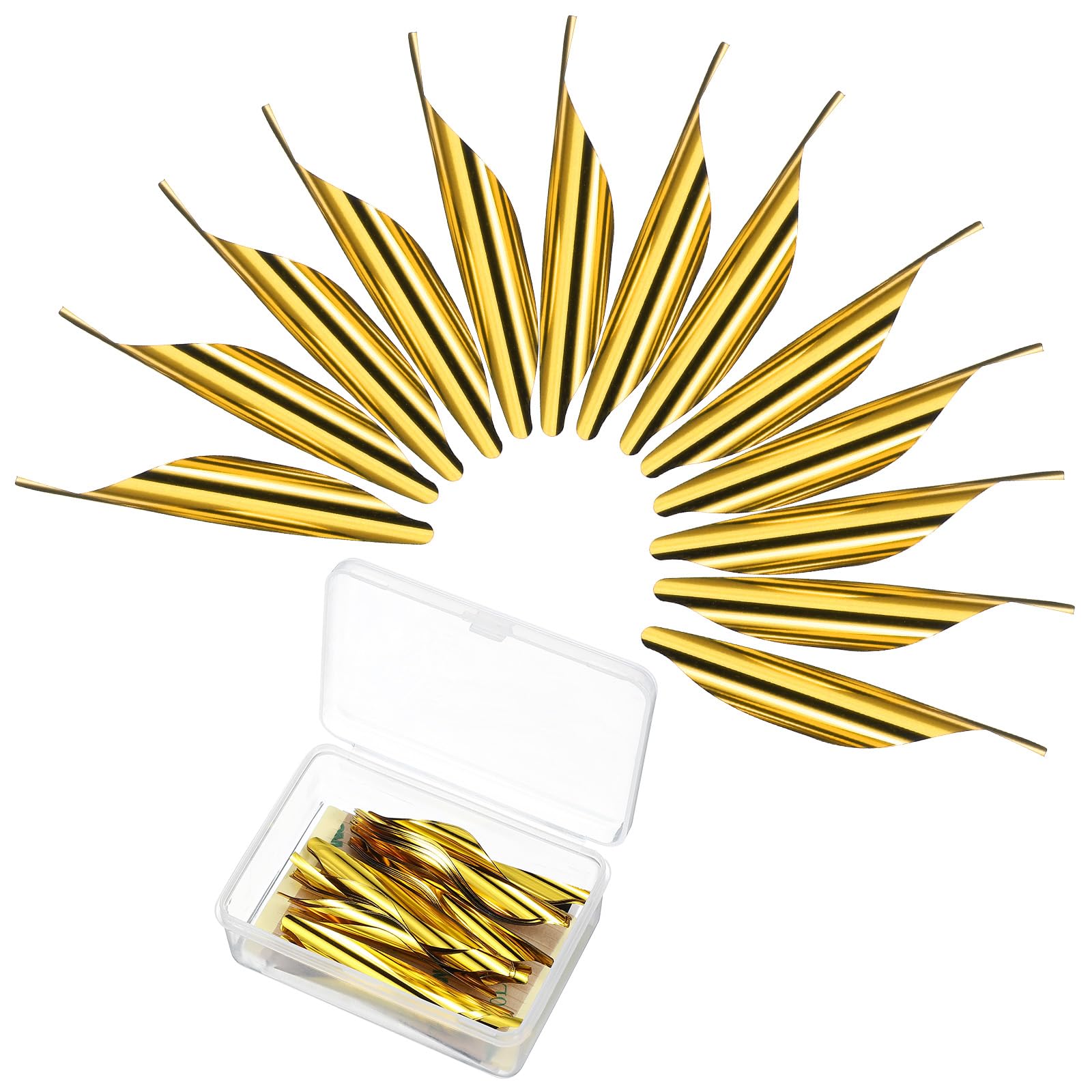 PATIKIL Arrows Spin Vanes, 50 Pack 1.8 Inch Plastic Arrow Fletching Archery Arrow Feather Right Twist Fletch for DIY Target Shooting, Yellow