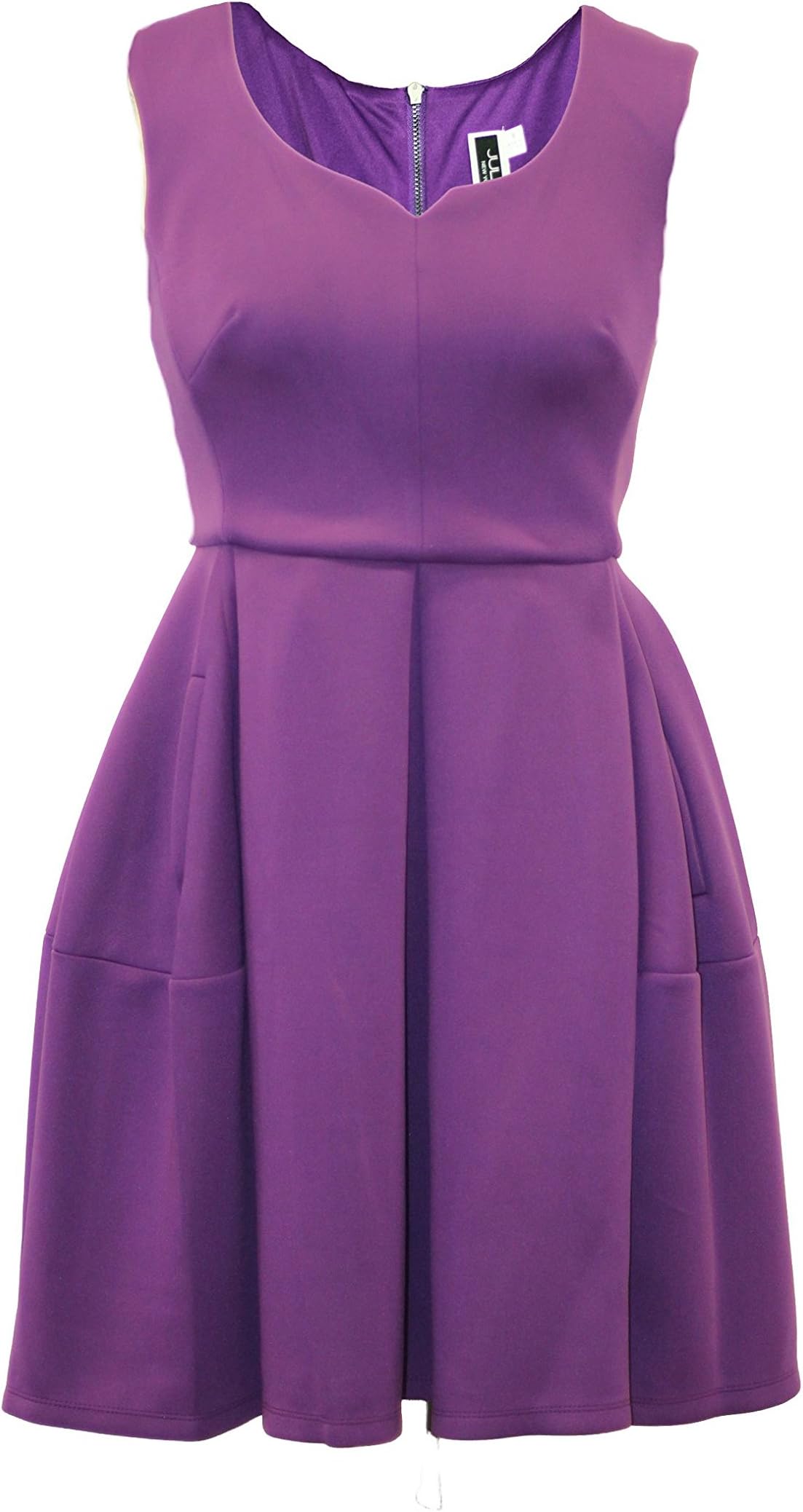 Julian Taylor Women's Sleeveless V Neck Fit and Flare Dress