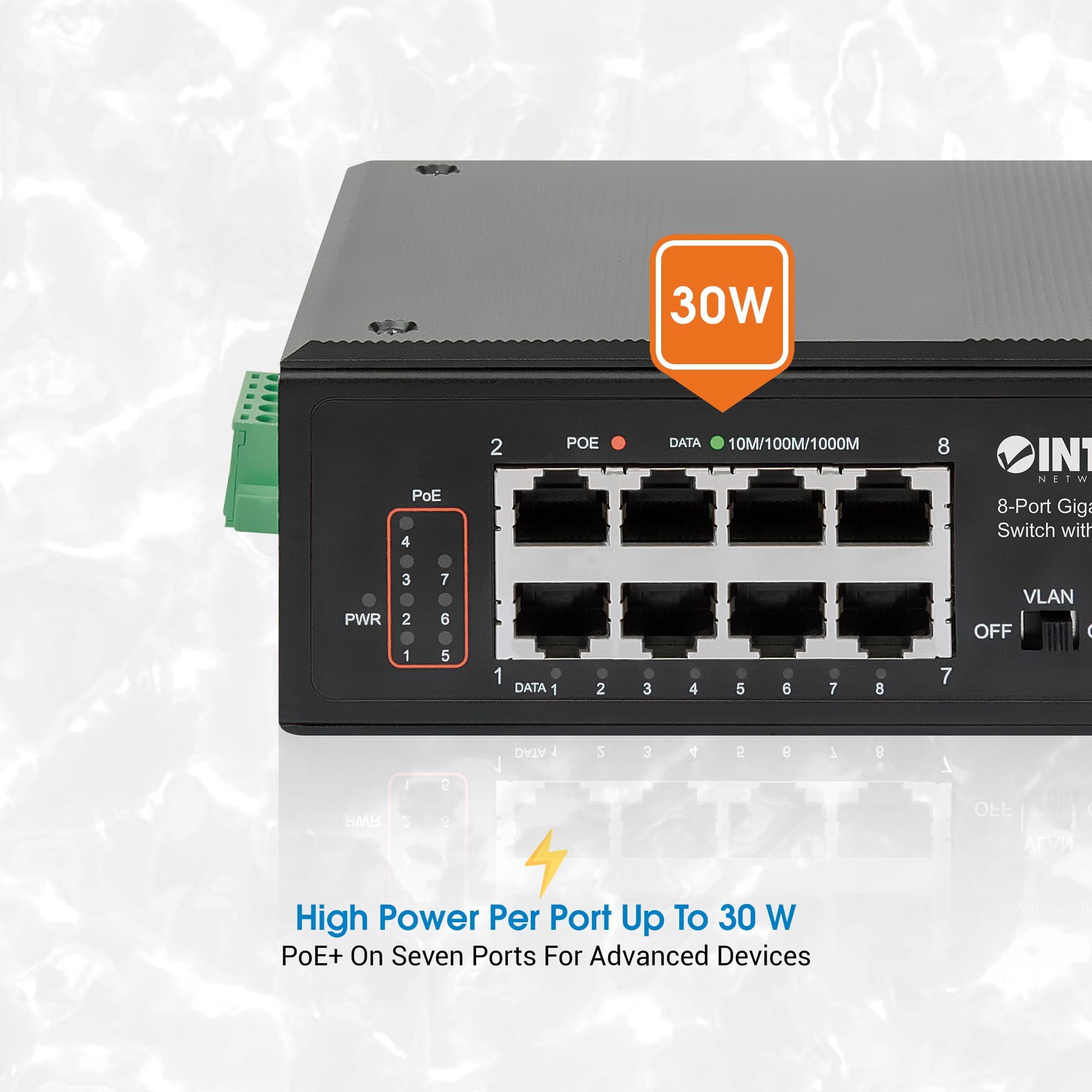 Amazon.com: Intellinet Industrial 8-Port PoE Passthrough Gigabit
