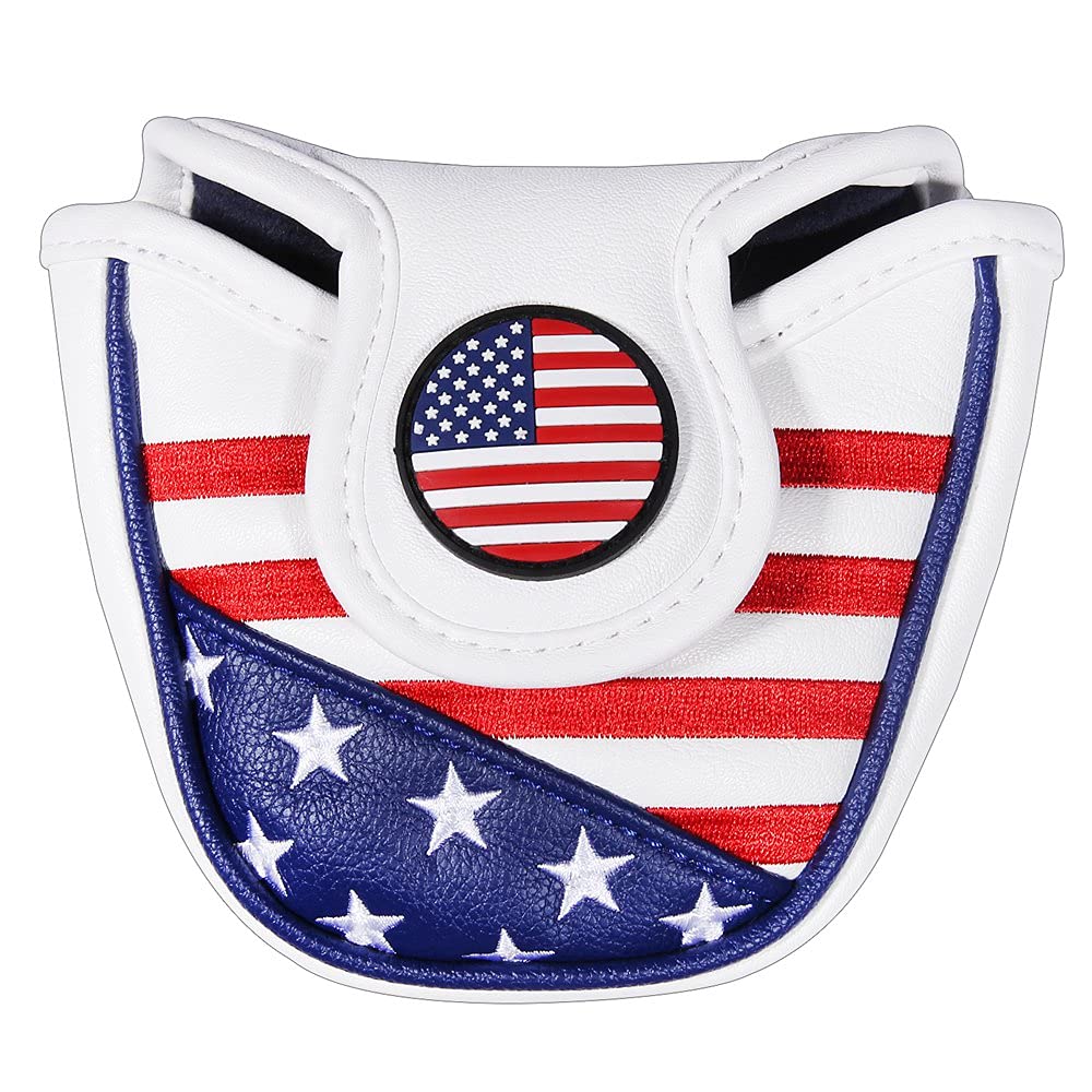 USA - Fundas para cabeza de golf para conductor y maderas Fairway, fundas de cuero de primera calidad, diseñadas para adaptarse a todas las maderas y conductores (cubierta de mazo)